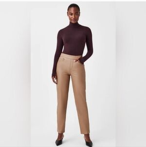 Spanx Leather Like Straight Pants